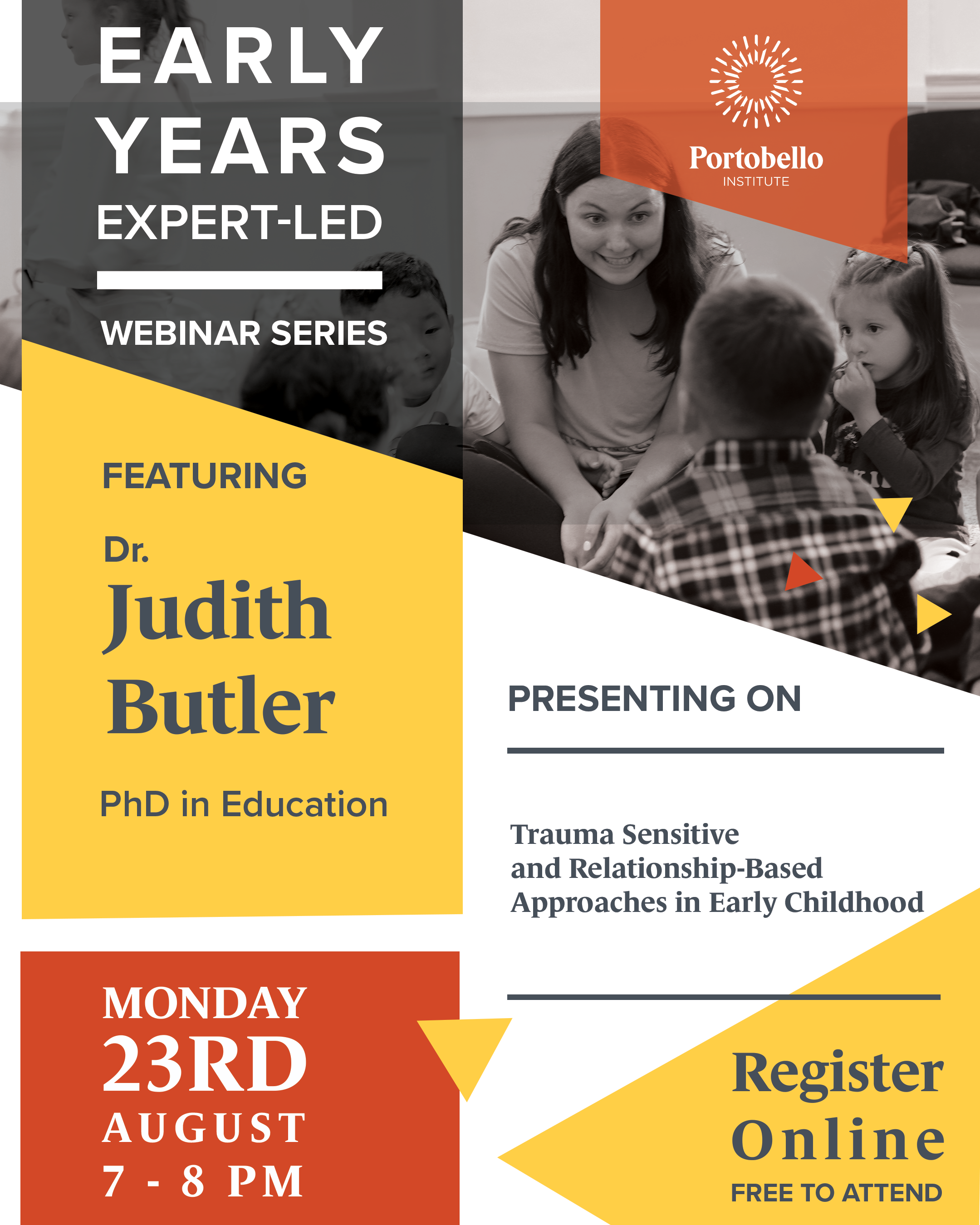 Portobello Presents ExpertLed inar in Early Childhood Education